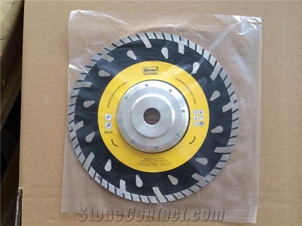 Diamond Sintered Continuous Saw Blade with Flange for Wet Cutting Marble