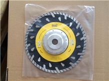 Diamond Sintered Continuous Saw Blade with Flange for Wet Cutting Marble