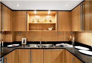 A Polished Product of Engineered Corian Stone Crystal Black Slab Standard Sizes 126 *63 and 118 *55 Easy-to-clean and Resistant to Stains,Heat and Scratches