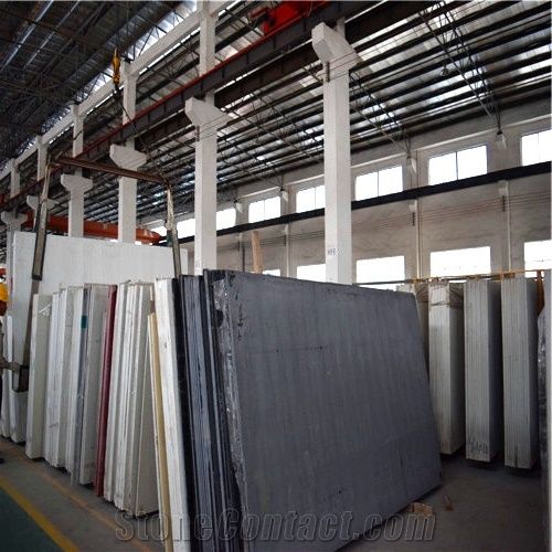 Artificial Grey Quartz Stone Tiles & Slabs, Shining Series for Prefab Countertops Your First Kitchen Countertop Options Nonporous Very Hard Surface More Durable Than Granite Countertops Slab Size 3200