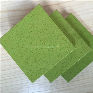 Artificial Quartz Stone Slab&Tile Apple Green Directly from China Manufacturer at Cheap Pricing More Durable Than Granite Thickness 2cm or 3cm