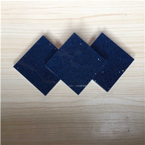 Beautiful and Friendly Surface Application Meterial for Sparkle Bblue Bright Quartz Stone Tiles & Slabs Directly from China Manufacturer at Competitive Prices with High Compression Strength