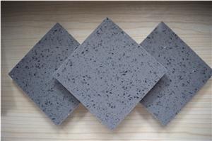 Building Material Engineered Quartz Stone Nano Grey Of Crystal Collection Standard Slab Sizes 3000*1400mm and 3200*1600mm Available for 15/20/25/30mm Thick