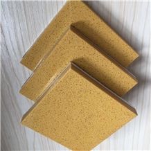 China Yellow Manmade Stone Quartz Stone Slabs & Tiles with Bright Surface for Prefab Countertops Your First Kitchen Countertop Options Nonporous More Durable Than Granite Countertops Slab Size 3200*16