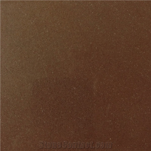 Coffee Brown Polished Quartz Stone Surfaces Slabs and Cut-To-Size Prefabricated Worktops and Floor Tiles,Various Collections and Customized Services Provided