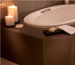 Coffee Brown Polished Quartz Stone Surfaces Slabs and Cut-To-Size Prefabricated Worktops and Floor Tiles,Various Collections and Customized Services Provided