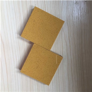 Cut to Size China Yellow Engineered Stone Quartz Stone Slabs & Tiles for Kitchen Counter Top Vanity Top Table Top Design More Durable Than Granite Thickness 2cm or 3cm with High Gloss and Hardness