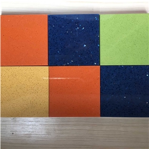 Durable Artificial Quartz Stone Tabletops,Manmade Stone Tabletops Solid Color with Eased Edge Profile Resistant to Stains,Heat and Scratches
