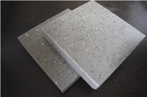 Galaxy Grey Man-Made Quartz Stone Slabs&Tiles Fit for Building&Flooring Especially for Reception Countertop,Work Tops,Reception Desk,Table Top Design,Office Tops