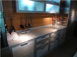 Galaxy Grey Of Shining Series Engineered Corian Stone for Kitchen Counter Top Vanity Top Table Top Avoid Quick Changes in Temperature,Hard Pressure or Scratching Standard Sizes 126 *63 and 118 *55