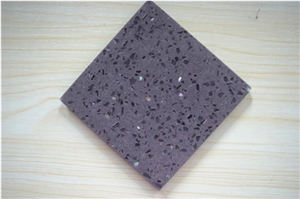 Galaxy Purple Of Shining Series Artificial Quartz Stone Slabs at Good Price for Pre-Fabricated Top Right for Your Home and Budget Countertop Top Quality and Service,More Durable Than Granite