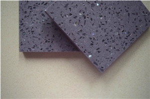 Galaxy Purple Of Shining Series Artificial Quartz Stone Slabs at Good Price for Pre-Fabricated Top Right for Your Home and Budget Countertop Top Quality and Service,More Durable Than Granite