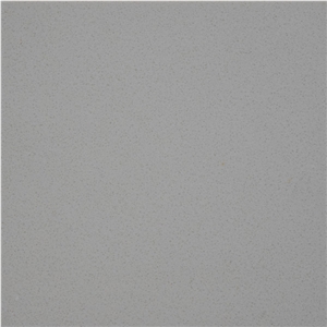 Light Grey Manmade Quartz Stone Slabs and Tiles in Customized Sizes