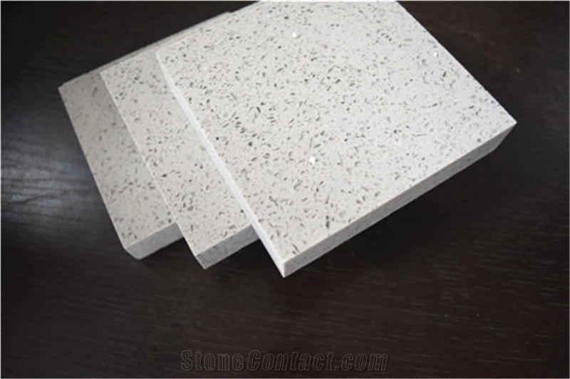 Mirror Collection China Man-Made White Quartz Stone for Multifamily/Hospitality Projects,Combines Performance and Design,Environmentally-Friendly,Slab Size 3200*1600 or 3000*1400