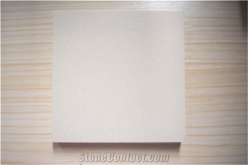 Multifamily&Hotel Quartz for Cut to Size Project Beige Of Solid Color in Standard Size 3000*1400mm and 3200*1600mm with Thickness 12/15/20/25/30mm