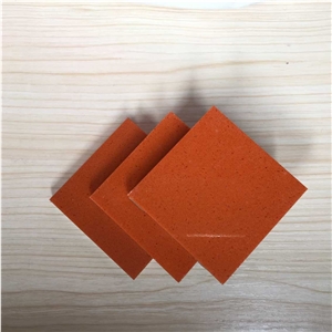Orange Man-Made Quartz Stone Slabs&Tiles Fit for Building&Flooring Especially for Reception Countertop,Work Tops,Reception Desk,Table Top Design,Office Tops