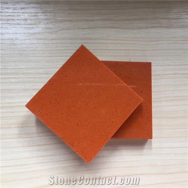 Professional and Experienced Wholesaler Of China Red Engineered Stone Quartz Stone Slabs & Tiles with Bright Surface,Various Colors Kitchen Countertop in Custom Design,Easy Wipe and Easy Clean Top Qua