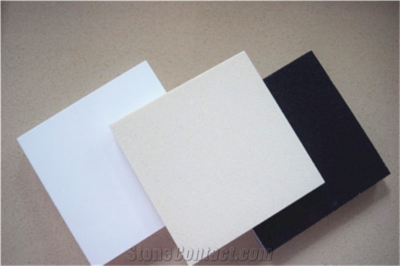 Quartz Stone Slab for Kitchen Counter Top Vanity Top Table Top Design Solid Color in Standard Size 3000*1400mm and 3200*1600mm with Thickness 12/15/20/25/30mm More Durable Than Granite