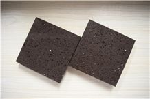 Safe and Stylish Cut to Size Quartz Stone Nano Brown Crystal Collection for Kitchen Counter Top Vanity Top Table Top Design More Durable Than Granite Thickness 2cm or 3cm with High Gloss and Hardness