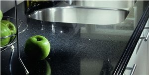 Safe and Stylish Cut to Size Quartz Stone Nano Grey Shining Series for Kitchen Counter Top,Thickness 2cm or 3cm with High Gloss and Hardness