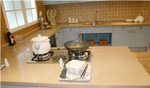 Safe and Stylish Cut to Size Quartz Stone Solid Color in Standard Size 3000*1400mm and 3200*1600mm with Thickness 12/15/20/25/30mm