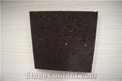 Shining Series Galaxy Black China Quartz Stone Slab&Tile for Polished Quartz Surfaces Kitchen Counter Top Vanity Top Table Top Design Slab Sizes 126 *63 and 118 *55 More Durable Than Granite