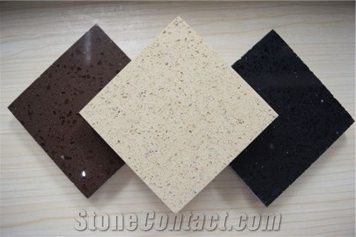 Shining Series Quartz Stone Tiles & Slabs with Bright Surface for Prefab Counter Top Your First Kitchen Countertop Options Nonporous More Durable Than Granite Countertops Slab Size 3200*1600 or 3000*1