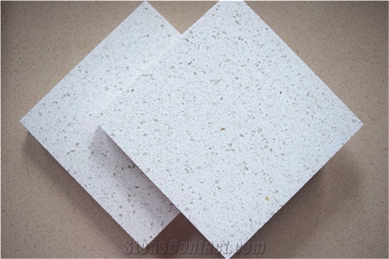 Solid Color Quartz Stone Slab&Tile for Work Tops Table Top Directly from China Manufacturer at Competitive Prices Standard Size 3000*1400mm and 3200*1600mm with Thickness 12/15/20/25/30mm