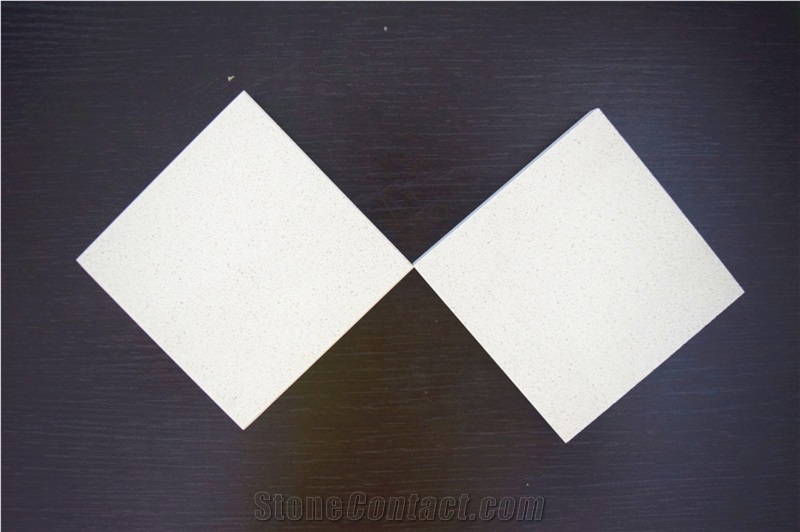 White Quartz Stone with Bright Surface for Prefab Counter Top at Good Price Directly from China Manufacturer More Durable Than Granite Thickness 2cm or 3cm