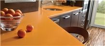 Wholesale Outstanding Pollution-Resistance,Natural Beauty,Yellow Quartz Stone Surfaces, Professional and Experienced Manufacturer and Exporter Of China Orange Engineered Stone Quartz Stone Countertops