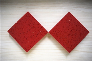 Wholesaler of China Man-made Quartz Stone with ISO/NSF Certificate,Crystal Red Shining Red More Durable Than Granite,No radiation,Environmentally-friendly