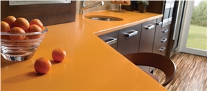 Yellow Solid Surfaces Panel for Work Tops Table Top Directly from China Manufacturer at Competitive Prices Standard Slab Sizes 126 *63 and 118 *55,Top Quality,More Durable Than Granite