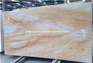 Luxury Giallo Macaubas Quartzite Slab,Brazil Yellow Quartzite Slab