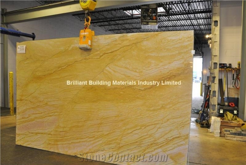 Luxury Yellow Macaubas Quartzite Slabs,Brazil Yellow Quartzite Slabs