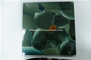Semiprecious Stone Lotus Green Tiles