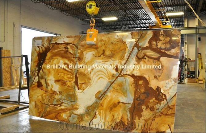 Yellow Luxury Palomino Quartzite Slabs & Tiles
