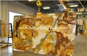 Yellow Luxury Palomino Quartzite Slabs & Tiles