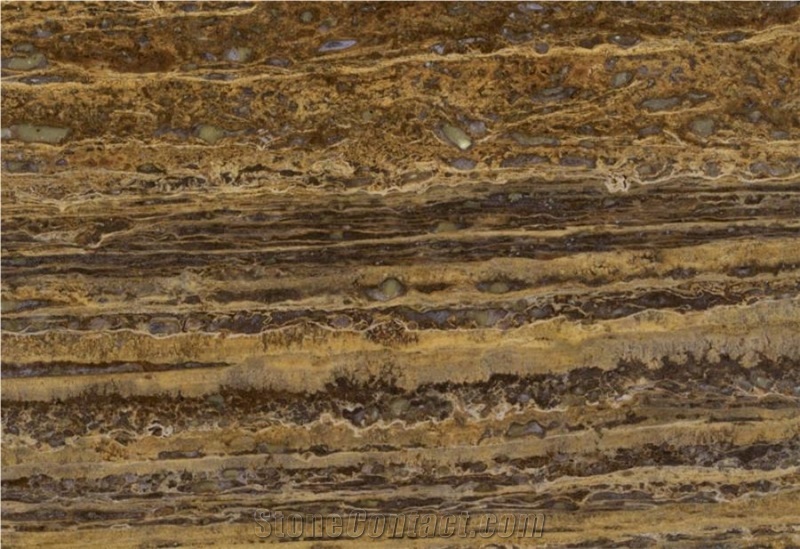 Golden Black Travertine (Gv) Iran Tiles & Slabs, Brown Travertine Iran Tiles & Slabs