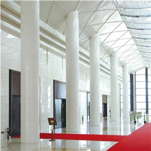 High Quality Popular Artificial Snow White Building Material Polished Nano Crystallized Glass Stone for Interior and Exterior Decoration