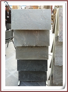 Flamed Black Quartzite Tile, China Grey Quartzite