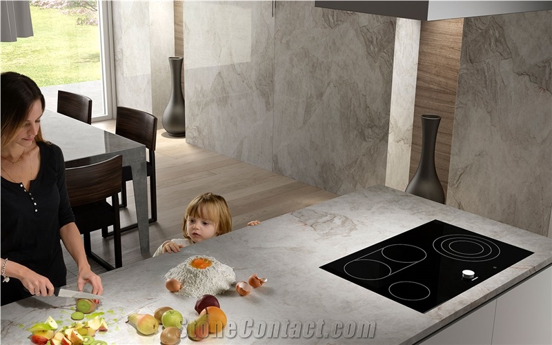 Taj Mahal Quartzite Kitchen Countertops