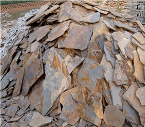 China Beige Slate Flagstone,Random Stone