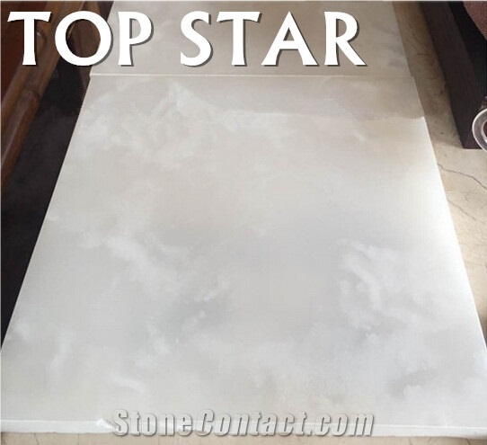 2015 New Backlit Snow White Onyx Marble Slabs