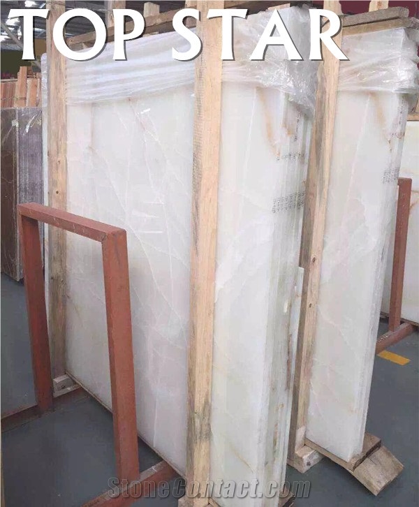 2015 New Backlit Snow White Onyx Marble Slabs