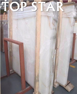 2015 New Backlit Snow White Onyx Marble Slabs