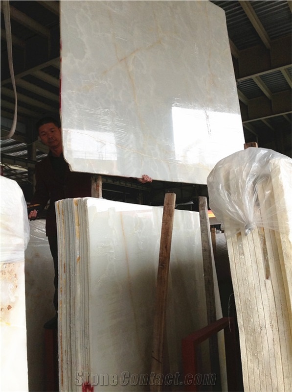 Iran Onice Bianco Onyx Blanco Onix Marmol Slab