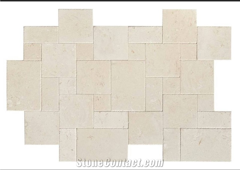 Crema Latte Marble French Pattern Set, Beige Turkey Marble Tiles & Slabs