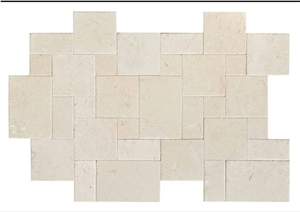 Crema Latte Marble French Pattern Set, Beige Turkey Marble Tiles & Slabs