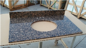 Custom Baltic Brown Granite Bath Tops & Vanities