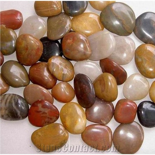 High Polished Mixed Pebble Stone/ Landscape Cobble Stone